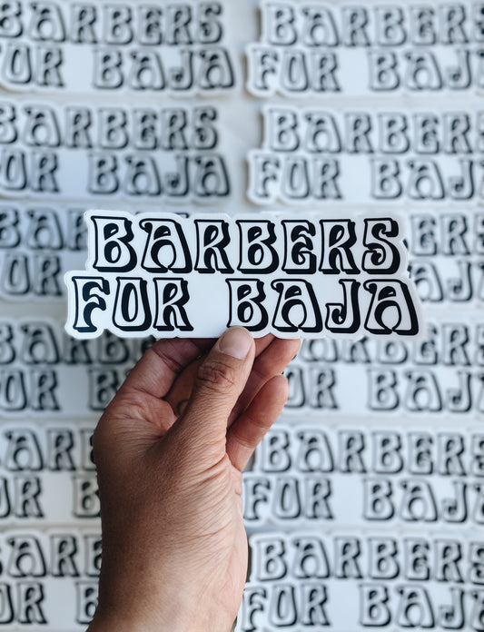 Barbers For Baja Stickers